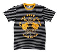 On The Road Again Ringer T-Shirt Willie Nelson Black XL