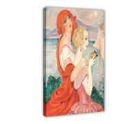 On The Road To AnaCapri By Gerda Wegener Poster for Room Aesthetics Canvas Wall Art Print Frame 20x30inch(50x75cm)