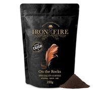 On the Rocks Whiskey Infused Coffee 220g Cafetiere/French Press Grind - Medium Roast with Whiskey, Spice & Oak Notes | Ideal for Espresso, French Press & Flat White Lovers - IRON & FIRE