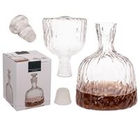 On The Rocks Whisky Decanter 40oz with Airtight Stopper Gift Boxed