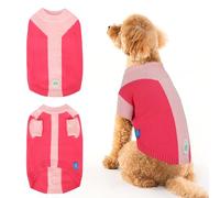 On The Roll,Round Neck Pullover Dog Sweater,Pet Dog Sweaters for Boy,Girl Dogs Sweaters,Cute Knitwear Clothes for Your Dogs,Suitable for Various Seasons and Types of Dogs，(Pink Group, Size S)