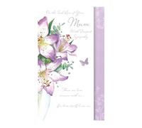 On The Sad Loss of Your Mum with Deepest Sympathy Card - 8.75 x 5.25 Inches - Words and Wishes