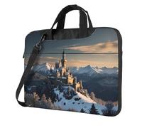 On the snowy mountain Printed Laptop Crossbody Bag Crossbody Briefcase Easy To Use When Traveling For Business 13 inch
