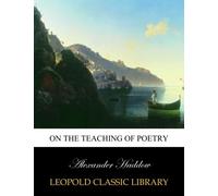 On the teaching of poetry