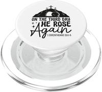On The Third Day He Rose Again Corinthians 15 3 Resurrection PopSockets PopGrip for MagSafe