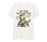 On The Way to Get It Together Funny Frog Turtle Cowboy Premium T-Shirt