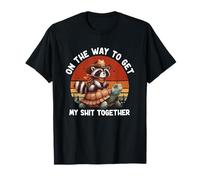 on the way to get my shit together raccoon meme funny T-Shirt