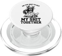 On The Way To Get My Stuff Together Raccoon Turtle Meme PopSockets PopGrip for MagSafe