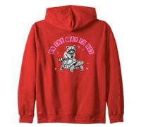 On The Way To Get There Raccoon Turtle Fun Zip Hoodie