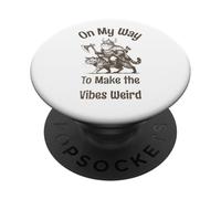On the Way to Make the Vibes Weird. Viking Frog on Cat PopSockets Adhesive PopGrip