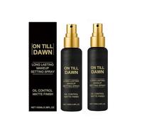 On Till Dawn Makeup Setting Spray, Long-Lasting Matte Finish, Oil-Control Formula, Fast-Drying Mist for All-Day Wear (2PCS)