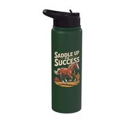 On to Success Western Motivation Stainless Steel Insulated Water Bottle