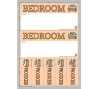 On Top Packaging Moving Day Sticker Set - Bedroom