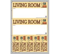 On Top Packaging Moving Day Sticker Set - Living Room