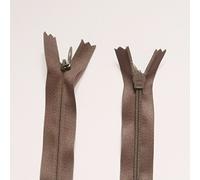 On Trend Fabrics 22" / 56cms Mocha Brown Concealed Invisible Zip (Alternative to YKK)