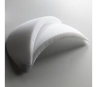 On Trend Fabrics Pair of Covered Foam Shoulder Pads (White - Medium)