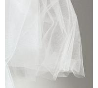 On Trend Fabrics White Soft Illusion Tulle Fabric 150cm Wide - Very Delicate Veiling Fabric - Sold by The metre - Prom, Underskirt, Veil