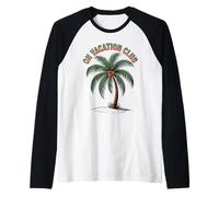 On Vacation Club Funny Summer Travel Vibes Festival Raglan Baseball Tee