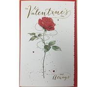 On Valentine's Day Open Greeting Card New Love Someone Partner