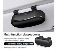 On-Visor Glasses Storage Solution for Sedans SUVs and Trucks Maintains Clean Line of Sight While Holding Eyewear Safely (Black)
