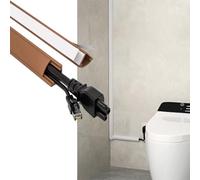 On-Wall Cable Raceway Kit for Hiding Wires, 2 Pack 100cm PVC Cable Concealer for Wall Floor Baseboard Ceiling
