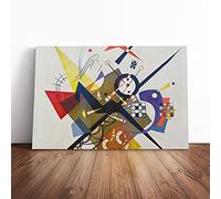 On White Ii By Wassily Kandinsky | Canvas Wall Art Print | Framed & Ready to Hang Picture | Modern Home Decor for Living Room, Bedroom, Kitchen or Office | 30x20 Inches