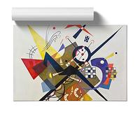 On White Ii By Wassily Kandinsky | Unframed Wall Art Print | Ready to Frame Poster | Modern Home Decor Picture | Artwork for Living Room, Bedroom, Kitchen or Office | A4 (21 Ã- 29.7 cm)