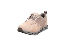 ON Women's Cloud 5 Waterproof Sneakers, Rose/Fossil, 6