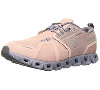 ON Womens Cloud 5 Waterproof Textile Synthetic Rose Fossil Trainers 3 UK