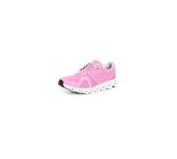 On Womens Cloud 6, Raspberry/White, 8.5
