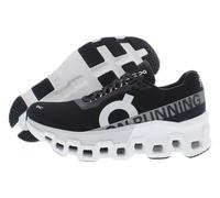 On Women's Cloudmonster Sneakers, Black/Frost-black, 10