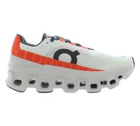 On Women's Cloudmonster Sneakers, Undyed-white/Flame, 8 UK