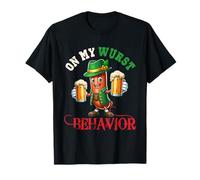 On Wurst Behavior Oktoberfest Sausage Drinking Beer German T-Shirt