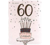 On Your 60th Birthday Gigantic Greeting Card Embellished A4 Sized Cards AO012