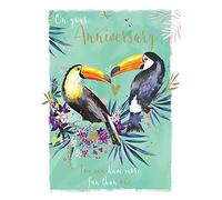 On Your Anniversary Toucan Love Greeting Card The Wildlife Range Cards GHA159 GHA159