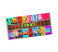On your first communication Novelty Chocolate Bar Wrapper Gift present for girlfriend boyfriend friend mate (#1233) (without chocolate bar)