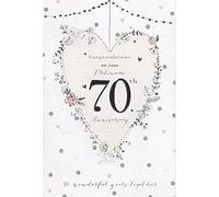 On Your Platinum 70th Wedding Anniversary Card
