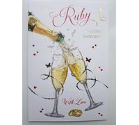 On Your Ruby Wedding Anniversary Card lovely Verse