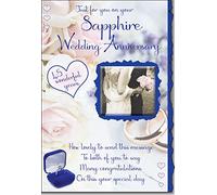 On Your Sapphire wedding Anniversary Card 45 Years