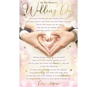 On Your Wedding Day Heart of Hands Sentiments Wedding Day Card Lovely Verse