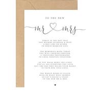 On Your Wedding Day Poem A5 Greeting Card with Envelope - The New Mr & Mrs