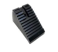 On1shelf 1 Pcs Rubber Wheel Chock Heavy Duty Blocks for Vehicles, Cars, Caravan, Trailer- 1.3KG, 17L x 8W x 9H cm (Medium)