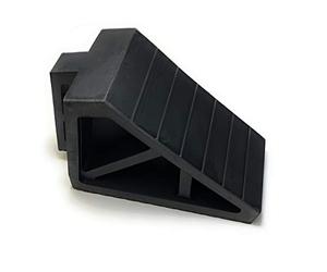 On1shelf 1 Pcs Rubber Wheel Chock Heavy Duty Blocks for Vehicles, Cars, Caravan, Trailer with Handle- 3KG, 28L x 11W x 18H cm (Large)