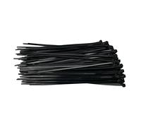 On1shelf 100 Pack Black Cable Ties 250mm x 4.8mm Strong Nylon Zip Ties for Cable Management, Garage, Workshop, Electrical, Garden & Home Organisation Heavy Duty Tie Wraps