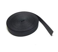 On1shelf 20mm Wide Black Nylon Heavy Duty Polypropylene Webbing Strap- 10m (20mm)
