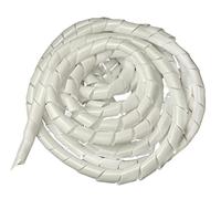 On1shelf® Cable Tidy Spiral Wrap Large, White- 25mm (10m)