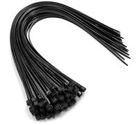 On1Shelf Cable Ties Black 450mm x 4.8mm - 50-Pack Heavy Duty Long Black Cable Ties - 17.7-Inch Nylon Zip Ties - Strong Nylon Fasteners for Industrial and Home Use