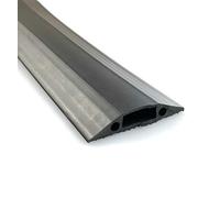 On1shelf® Medium Duty Linkable Floor Cover Protector | Protect Prevent a Trip Hazard | Cable Cavity 30mm (W) x 10mm (H) | Black (5M)