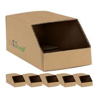 On1shelf® Stackable Ecological Cardboard Storage Bin Containers Large (375(L) x210(W) x180(H))