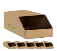 On1shelf® Stackable Ecological Cardboard Storage Bin Containers Large (580(L) x350(W) x210(H))